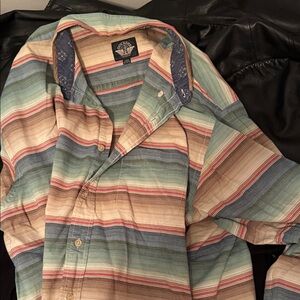 Dockers Multicolor Striped Shirt Jacket